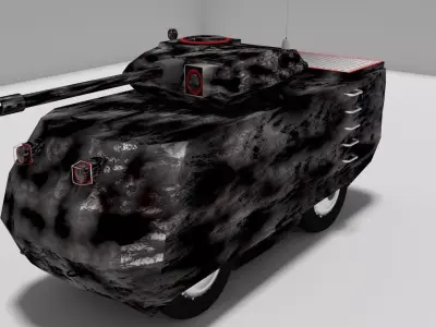 Ugie Light Tank Prototype PB - 1 3D model