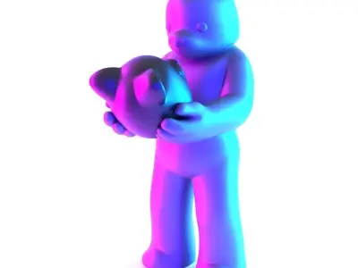 Face to Face Bear Inner Self Luke Chueh toy 3D print model