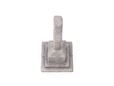 Saint Botolphs Cross War Memorial Stone Sculpture 3D model