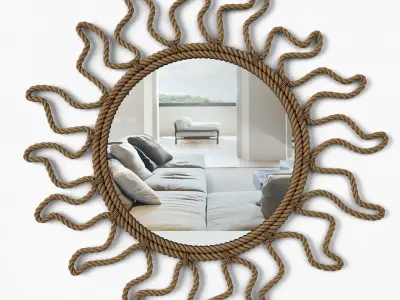 Audoux Minet Rope Convex Mirror 3D model