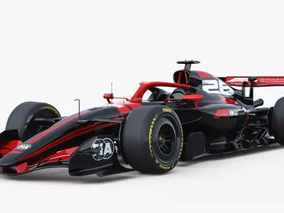 F1 Concept 2026 Template Livery Low-poly 3D model