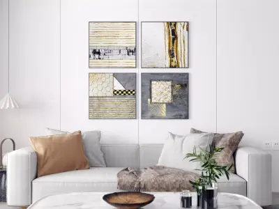 s painting Modern decorative 3D model