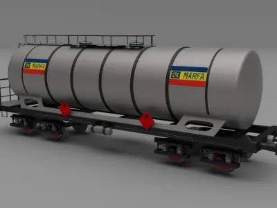 CFR train tanker car 3D model