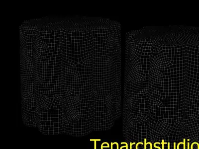 Tenarchstudio pouf  render ready vray - corona 3D model