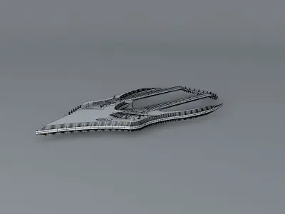 The Devils double neck guitar Free 3D model