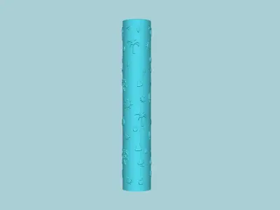 Texture Roll 55 Summer Positive - Fondant Decoration Maker 3D print model