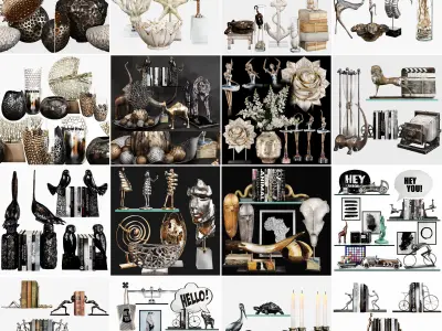 Collection Decoration sets Vol 06 3D model