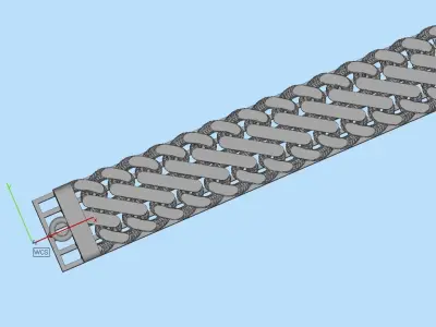 3d chain cuban model 3D print model