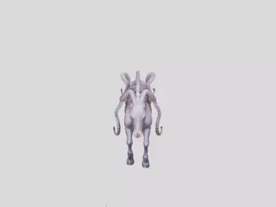 Octopus Horse Hybrid 3D Model Low-poly 3D model