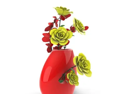 contemporary style flower vase stl files verified 3D print model