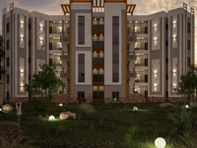 RESIDENTIAL COMPLEX 3D model get
