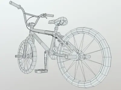 Mongoose BMX Bike Low-poly 3D model