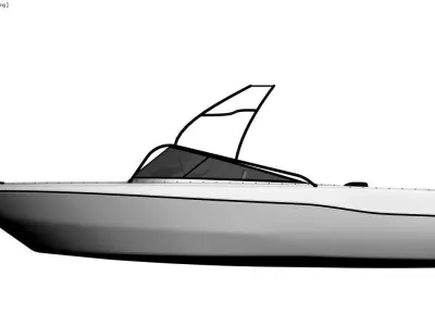 canoe v1 3D model  3D model