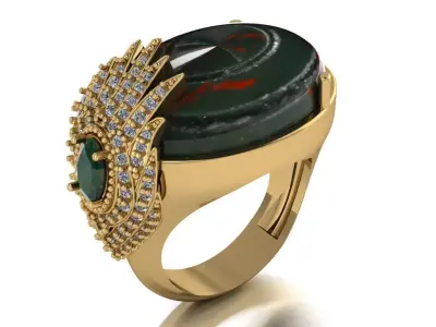women ring 3D print model