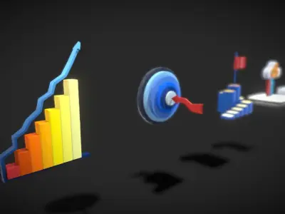 3D Button Collections8 Low-poly 3D model