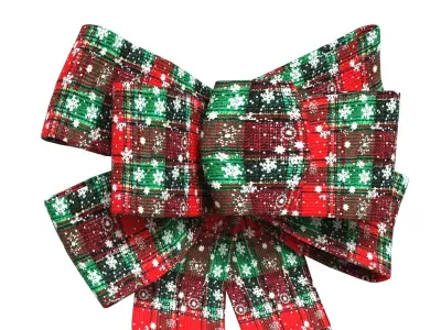 Christmas Bow Ribbon 17 Low-poly 3D model