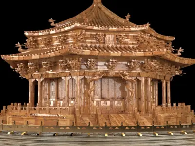 Chinese ancient house 3D model 26