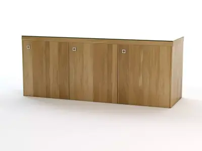 Glass Top Cabinet 3D model