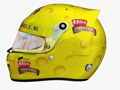 Tom Coronel Cheese helmet Low-poly 3D model