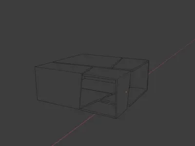 coffee table modular Free low-poly 3D model