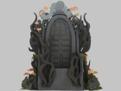 Mystical Shrine 3D Model Low-poly 3D model