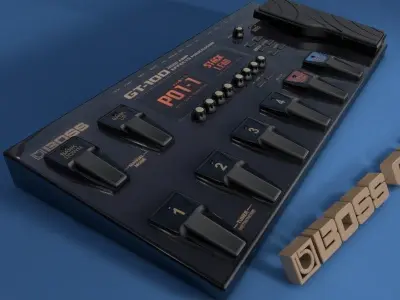 Boss GT100 3D model