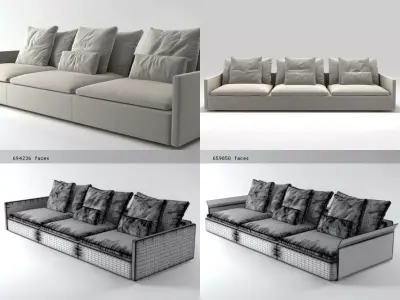 Resort sofa 3D model
