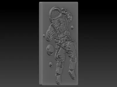 Astronot plastic shelf 3D print model