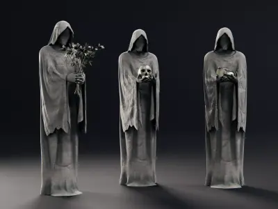 ancient statues 3D model