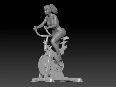 SPINNING CLASS GIRL 2 3D print model