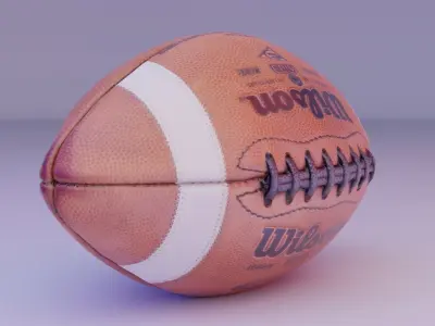 Rugby ball Low-poly 3D model
