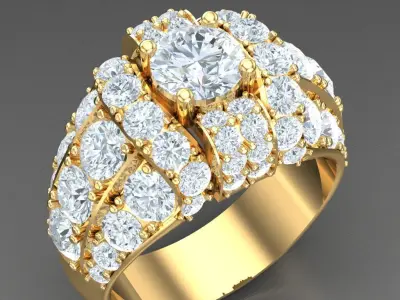 Luxury Men Rings Designs 5MR031 3D print model