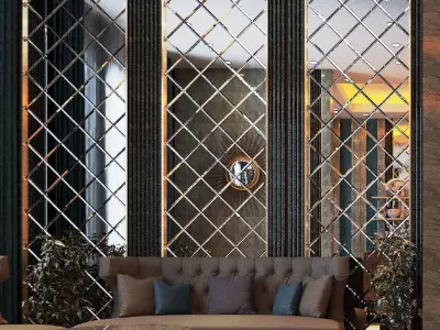 mirror cladding panel 3D model