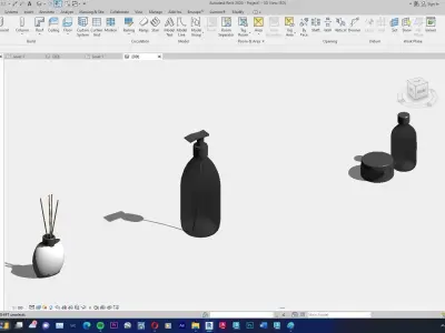 Decoration Furniture Kitchen Closet Service Room Pack 3D model