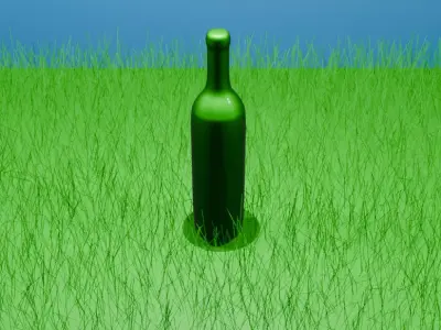 bottle Low-poly 3D model