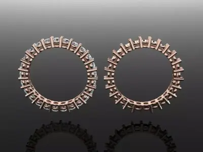 Dainty Infinity Diamond band 2mm Size3 3D print model