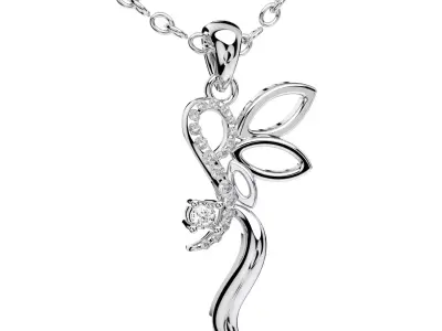Light Jewelry  Diamond Pendent 3D ShowCase- X008-V1 3D print model