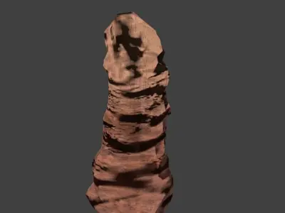 Natural Rock Arch for Game Engines Low-poly 3D model