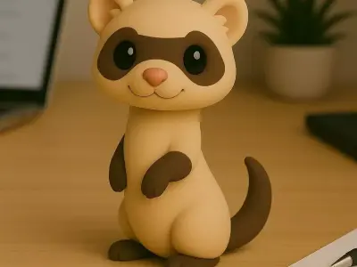Ferret - Kawaii Animals Collection 3D print model