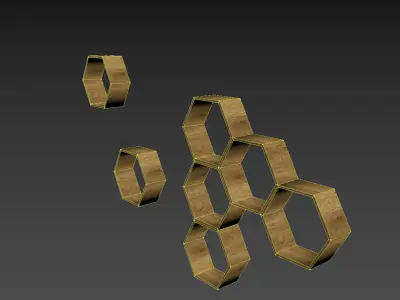 Shelf Decor Decorative shelves Free low-poly 3D model
