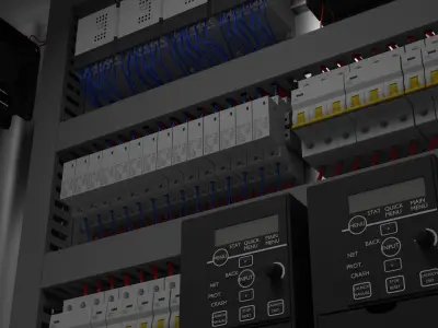 Process Control Cabinet 3D Model Kit   3D model