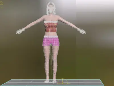 Anchorwoman digital human girl CG model full body female  3D model