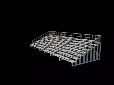 Grandstand chair  3D model