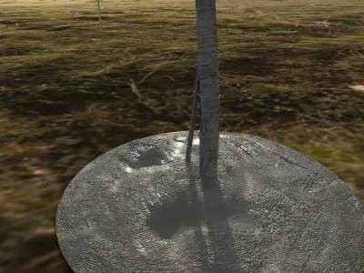 Old Electric Pole  3D model