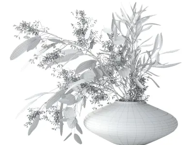 Eucalyptus bouquet 3D model