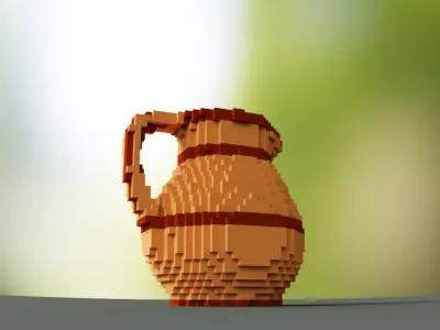 Voxel Pitcher 3D model