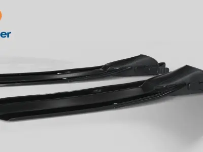 Diving Equipment with Fins Low-poly 3D model