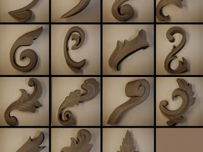 Ornament 3D Model-vol12 3D model