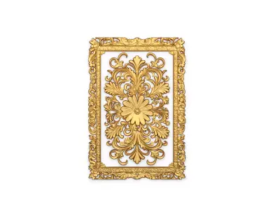 classical door decor 01 3D model