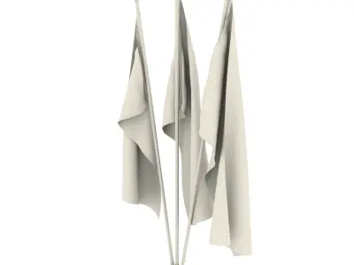 Turkey Flag Pack 3D model